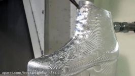 Extreme machining metal. CNC milling machine