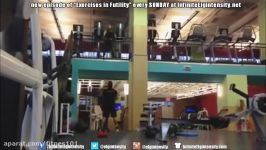 Gym Idiots  Douchebags Doing Wallballs at a Commercial Gym