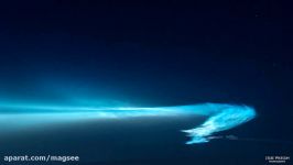 تایم لپس زیبا آخرین پرتاب موشک فالکون ۹ اسپیس ایکس