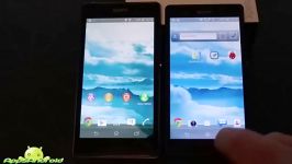 مقایسه صفحه نمایش xperia z vs xperia z1