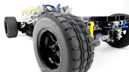 MOC Lego Technic Pneumatic HOT ROD Chassis  18th Scale  With a V8 LPE