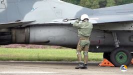 MiG 29 start up to shut down  Polish Air Force  Kleine Brogel Air Base