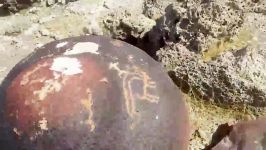 سنگ نگاره های باستانی دهتل هرمزگان جاذبه گردشگری میراث فرهنگی