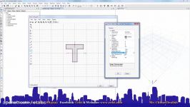 CSI ETABS2016 Analysis and Design of T Shape Column Section