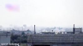 درهم کوبیدن مواضع النصره توسط جنگنده بمب افکن روسی