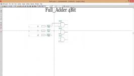 Full Adder چهار بیتی در نرم افزار مکس پلاسMax Plus