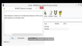 corrupt header is found Failed extracting winrar files checksum error and cannot execute