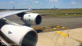 INSANE VIEWS  South African Airways Airbus A340 600 Takeoff from Johannesburg