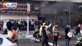آتش زدن موتور سیکلت به دلیل توقیف توسط پلیس