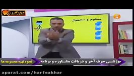 تدریس معلوم ومجهول استادواعظی