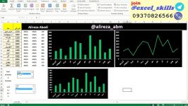 آموزش داشبورد حرفه ای در اکسل آموزش تغییر رنگ نوع نمودار Excel VBA
