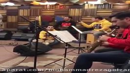 تمرین رضا گلزار ریزار بند برای كنسرت تهران