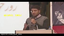 سخنرانی دبیر تشکل جامعه اسلامی دانشجویان دانشگاه شهرکرد