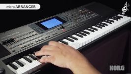 تست صدا معرفی کیبورد ارنجر Korg MicroArranger