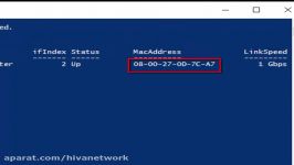 روش های بدست آوردن Mac Address بخش اول