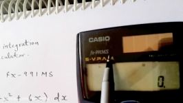 Integration on a calculator casio fx 991ms