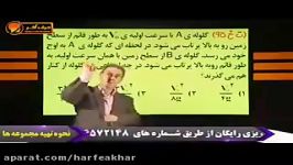 فیزیک کنکور موسسه حرف آخرتست حرکت دو بعدی کامیار