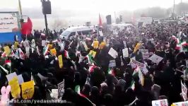 حضور پُر شور مردم انقلابی اصفهان شعار مرگ بر فتنه گر
