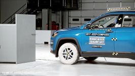 2017 Jeep Compass driver side small overlap IIHS crash test