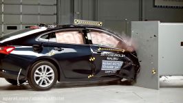 2017 Chevrolet Malibu passenger side small overlap IIHS crash test