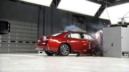 2018 Lincoln Continental passenger side small overlap IIHS crash test