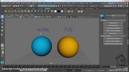 آموزش Maya  تفاوت های بین NURBS پولیگان ها در مایا