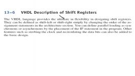 sec 13 06 VHDL Description of Shift Registers