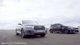 Audi SQ7 vs Ford Focus RS  Drag Races  Top Gear
