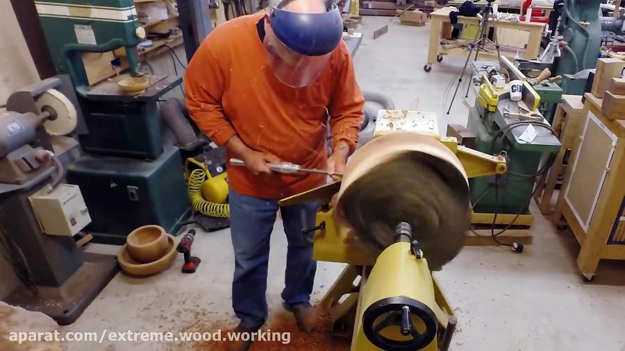 Wood Turned Plum Bowl