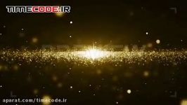 دانلود بکگراند موشن گرافیک به سبک پارتیکل Gold Particle