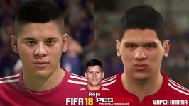 مقایسه چهره بازیکنان در FIFA 18و PES18کدوم بهتره؟