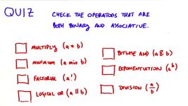 Binary and Associative Operators  Intro to Parallel Programming