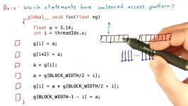 A Quiz on Coalescing Memory Access  Intro to Parallel Programming