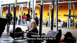 BEHOLD 1005lb 455kg Jefferson Rack Pull