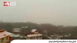 بارش برف در شمال شرق استان تهران