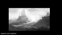 Digital Painting Tutorial Part 01 Landscapes from Black and White