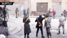 Flour war Epic food fight part of mock coup detat in Alicante