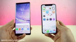 Samsung Galaxy Note 8 Android 8.0 Oreo vs iPhone X  Speed Test