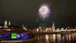 2018 in Moscow Fireworks display over Red Square