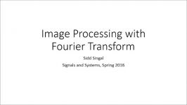 Image Processing with Fourier Transform