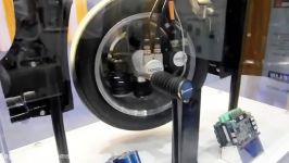 Michelin ActiveWheel in hub electric motor at EVS26