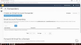 آموزش Cpanel  قسمت 32 پاس دهنده های ایمیل یا Forwarders