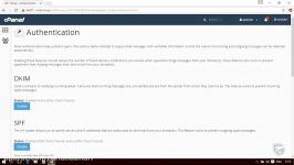 آموزش Cpanel  قسمت 40 Email Authentication