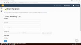 آموزش Cpanel  قسمت 36 فهرست ایمیل ها Mailing Lists