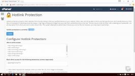 آموزش cPanel  قسمت 57 Hotlink Protection