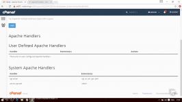 آموزش cPanel  قسمت 69 Apache Handler