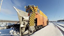 Snow plow train on Transsiberian railroad⚒