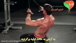 حرکت سیم کش زانو زده به سمت سینه Kneeling High Pulley Row