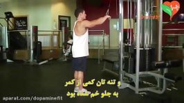 حرکت سیم کش بازو مستقیم پایین میله Straight Arm Pulldown