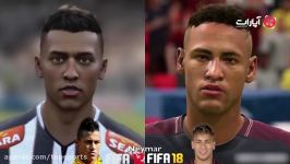 تغییر چهره ستارگان فوتبال FIFA 12 تا FIFA 18